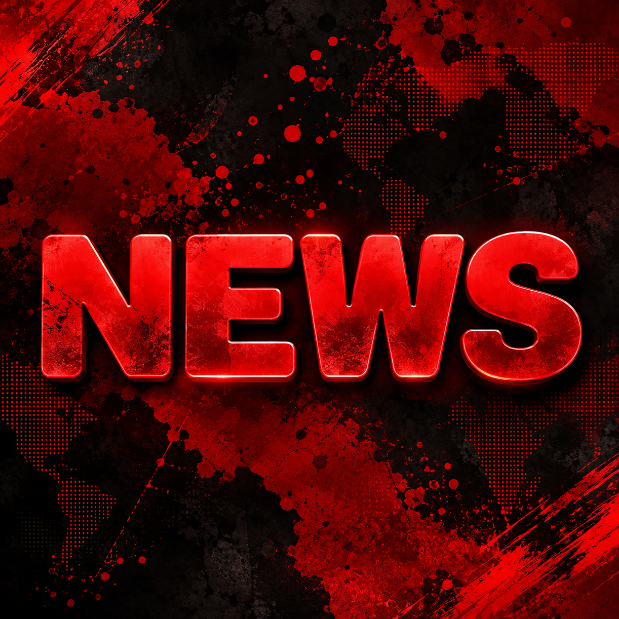 dramatic red 3d news graphic